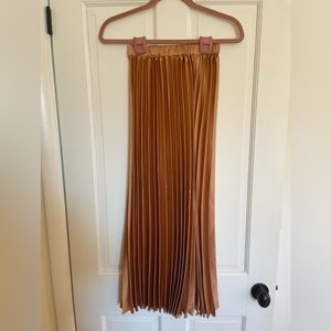 ASOS Satin Pleated Column Skirt